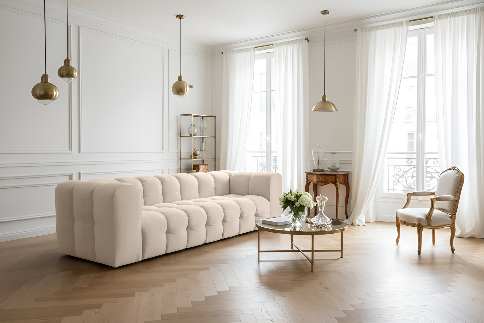 Baloo 4-Sitzer Sofa Beige Tiffany 02